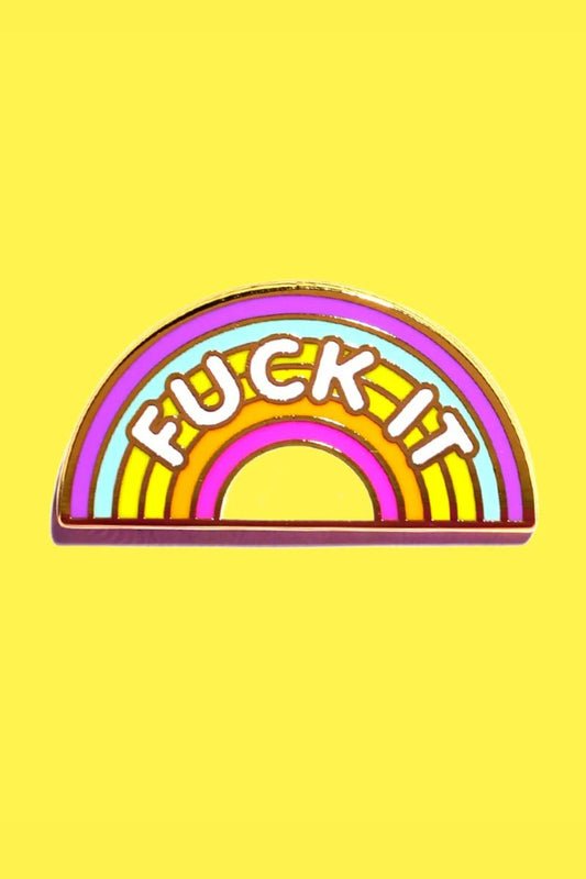 Fuck It Enamel Pin Enamel Pin Patches & Pins 