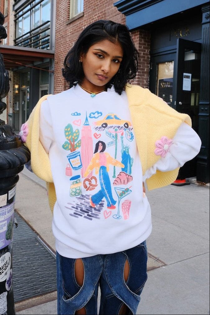 New York Sketchbook Graphic Sweatshirt sweatshirt mure + grand 