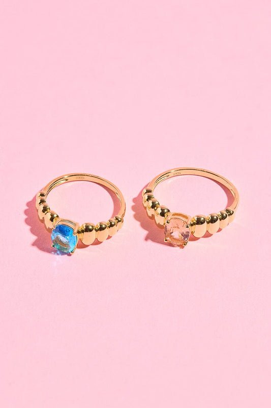 Puffy Gemstone Sterling Silver Ring Rings mure + grand 