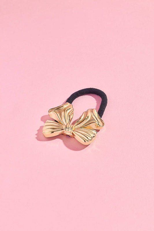 Put A Bow on It Cuff Hair Tie Hair Accessory mure + grand Gold 